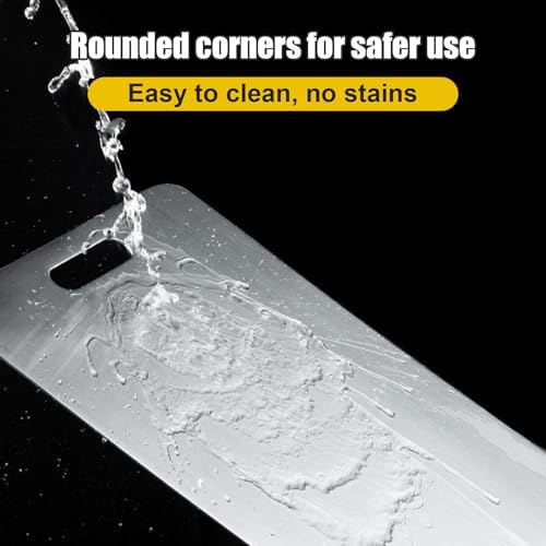 Kant Stainless Steel Cutting Board with Lip, Steel Cutting Boards for Kitchen Non-Toxic Dishwasher Safe Chopping & Kneading Board for Dough Meat/Vegetable/Fruit/Bread/Baking Gift-Ready(1PC-12X16 IN)