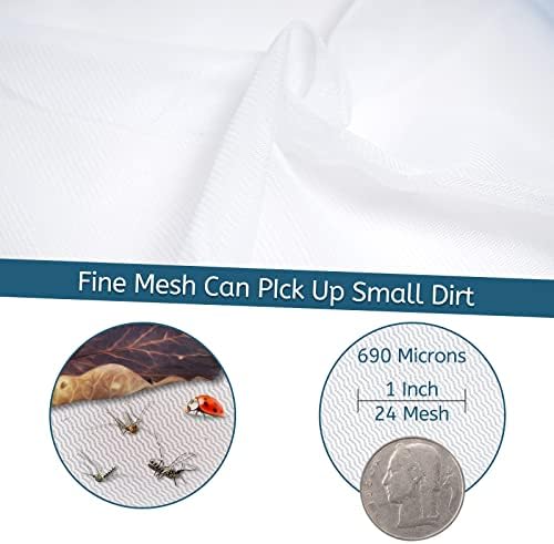 5 Foot Ultra Fine Mesh Pool Spa Leaf Skimmer Rake Net with Adjustable Pole