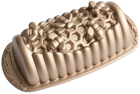 Nordic Ware Honey Hive Loaf, 6 Cup, Toffee