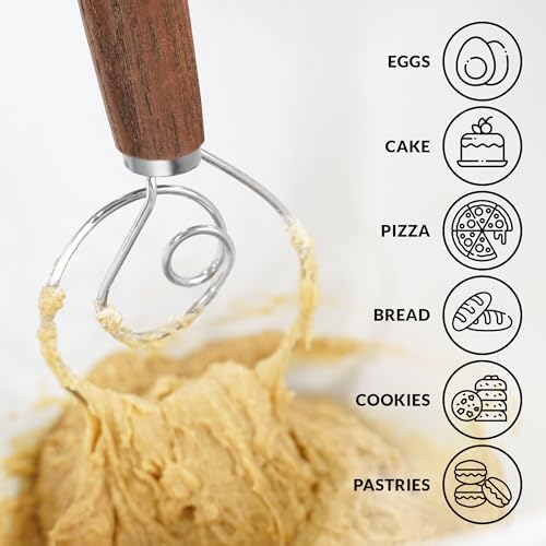 Zulay Kitchen 13-Inch Danish Dough Whisk