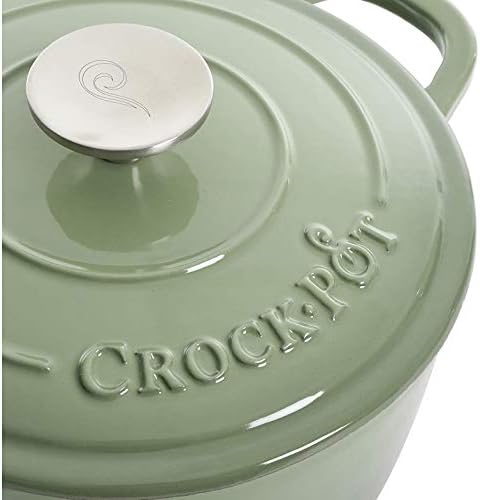 Crock-Pot Artisan Round Enameled Cast Iron Dutch Oven, 3-Quart, Gradient Red