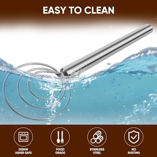 Maxjoy Danish Dough Whisk Stainless Steel for Sourdough Bread