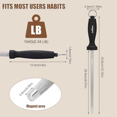 Professional 12-Inch Knife Sharpening Rod