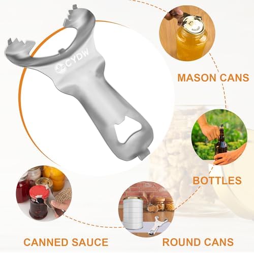 CYDW Mason Jar Opener Tool with Soft Touch Handle, for Canning Supplies