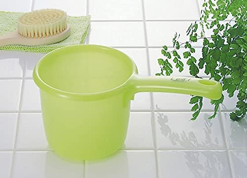 JapanBargain 3040, Japanese Plastic Water Ladle Bath Ladle Dipper Green Color, Made in Japan (1, Green)