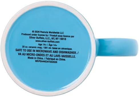 Silver Buffalo Peanuts Snoopy Person Your Dog Thinks, Ceramic Mug, 20oz