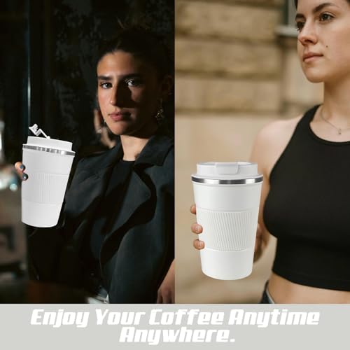 Vacuum Insulated Stainless Steel Travel Coffee Mug,Leak Proof Cup with Lid