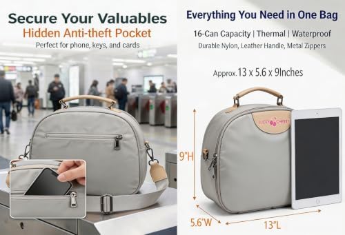Insulated Lunch Box Lunch Bag for Women Teen Girls Teacher Mom,Soft Cooler | Large-Capacity | Water Resistant | Adjustable Strap Stylish Lunch Tote for School Office Work Travel Picnic