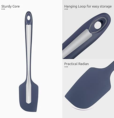 U-Taste 14in Extra Large Silicone Spatula, 600°F Heat Proof, Midnight Blue