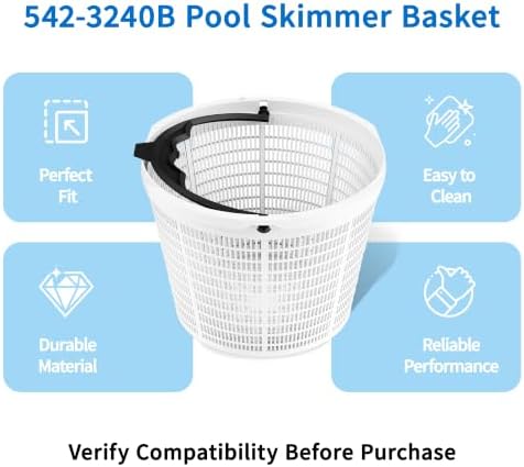 542-3240B Skimmer Basket Replacement for Water-way Renegade Skimmer Basket