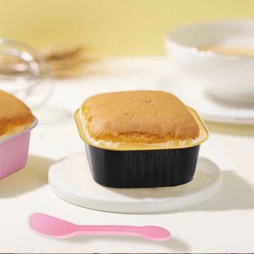 LNYZQUS 10oz Mini Cake Pans with Lids, Small Cinnamon Roll Containers