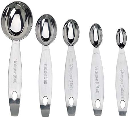 Cuisipro Stainless Steel Measuring Spoon Set Silver, Standard