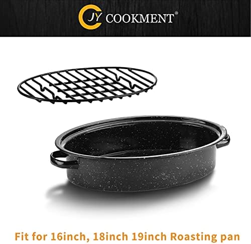 Roasting Rack with Integrated Feet, Cooling Drying Rack Enameled Coating