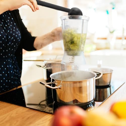 Tioncy 6 Pcs 1 Oz Small Ladle for Serving Sauce 8.07 Inches Plastic Mini Ladles Long Handle Spoon for Serving Sauce, Soup, Dressing, Punch Bowl, Toppings, Gravy, Cocktail, Fruit Juices(Black)