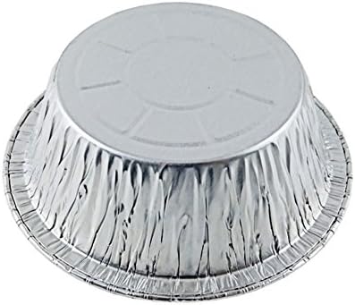 Durable Packaging 5 3/4" Deep Aluminum Foil Chicken Meat/Pot Pie Pan 50/Pk -Disposable Baking Tins (Pack of 50)