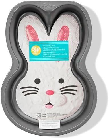 Wilton Bunny Cake Pan Aluminum Non-Stick Heavy Duty Large