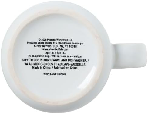 Silver Buffalo Peanuts Suddenly Fall Season Quote, Ceramic Camper Mug, 20oz