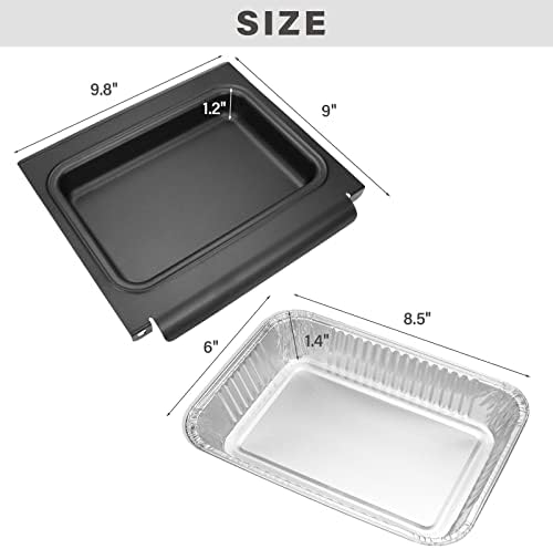 GARNETIN 67047 Grease Catcher & Liners for Weber Spirit, Genesis & Traveler