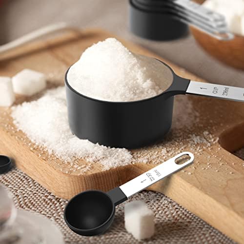 Measuring Cups & Spoons Set, Stackable Cups and Spoons