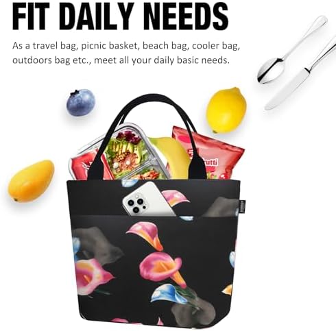 Aosbos Lunch Tote Bag,Insulated Lunch Bag For Women,Work,Office