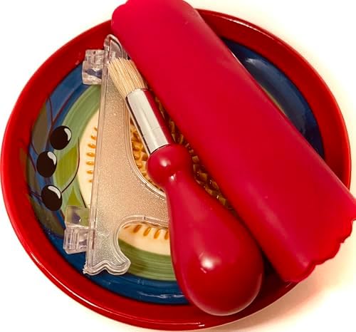 BonCera, Premium Ceramic Garlic Grater Plate Set - Multicolor Olive