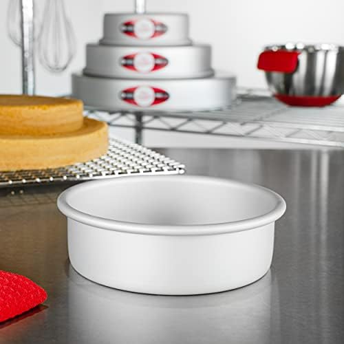 Fat Daddio's Anodized Aluminum Round Cake Pans, 2 Piece Set, 6 x 2 Inch