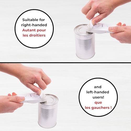Starfrit Little Beaver Can Opener, Safe, Comfort Grip, White