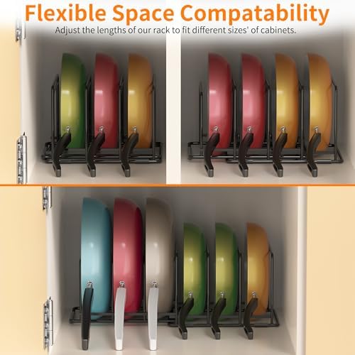 Adjustable 2.2in Pan Organizer Rack