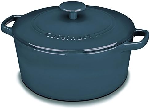 Cuisinart CI650-25BG Classic Enameled Iron Cookware, 5-Quart, Provencial Blue