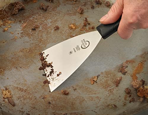Mercer Culinary Millennia Grill Scraper, 4 Inch x 4-1/2 Inch Blade, Black Handle