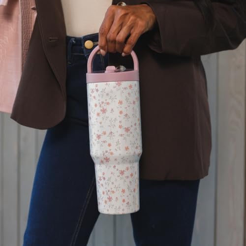 HydroJug Sport 32 oz Insulated Stainless Steel Water Bottle, Magnolia