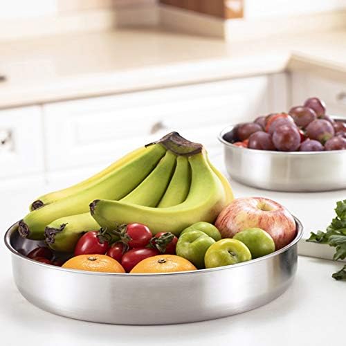 P&P CHEF 11 Inch Cake Pan Set of 4, Stainless Steel Round Cake Pans Tins