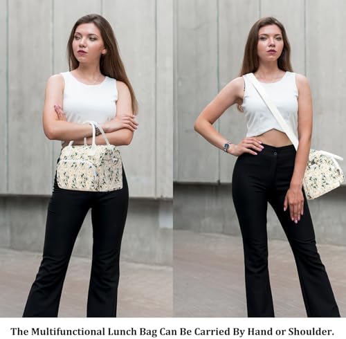 MEXS Insulated Lunch Bag for Women Men Large Reusable Lunch Box Adult Leakproof Portable Cooler Tote Bags for Work Picnic