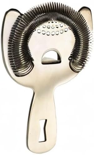 Barfly Heavy Duty Spring Bar Strainer, Stainless Steel
