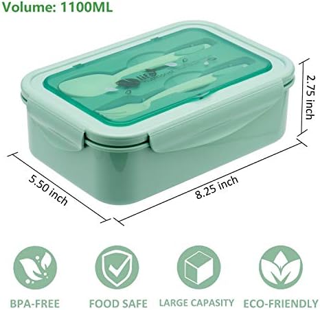 LOVINA Bento Boxes for Adults - 1100 ML Bento Lunch Box Container For Kids