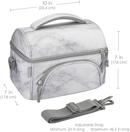 Bentgo Deluxe Insulated Lunch Bag with Adjustable Strap & Outer Pocket