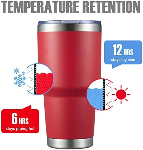 MEWAY 30oz Insulated Tumbler With Lids and Straws,Stainless Steel Double Vacuum Coffee Tumbler Cup, Brush, Durable Powder Coated Coffee Cup for Cold & Hot Drinks, Office, Travel(mixture,12 PACK)
