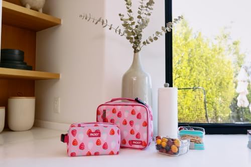 PackIt Freezable Classic Lunch Box, Sweet Strawberry
