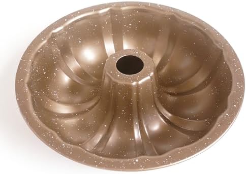 7" Fluted Tube Cake Pan, Carbon Steel Nonstick Gugelhupf Mold