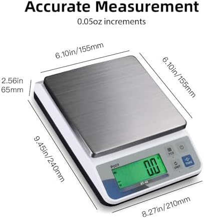 Polit Digital Kitchen Scale, Commercial Grade for Baking, 30lb/13kg