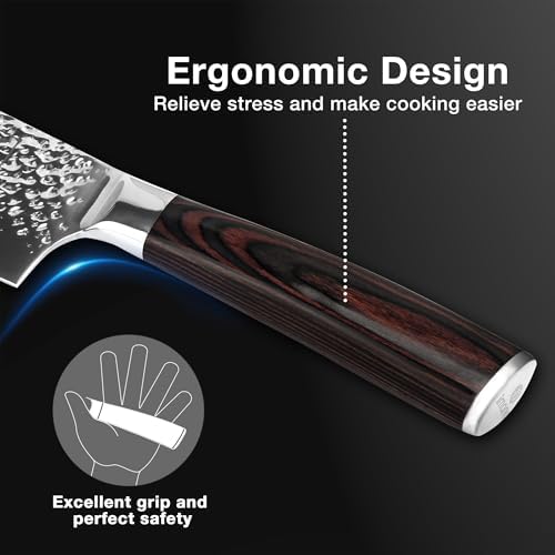 imarku Nakiri Knife 7 Inch,Razor Sharp Japanese Kitchen knife Chef Knife