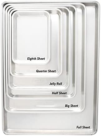 Nordic Ware Naturals Extra Large, 21 x 15 inch Baking Set - USA Made Aluminum Commercial Quality Pan for Baking or Roasting, Encapsulated Galvanized Steel Rim Prevents Warping, 2pk Big Sheet