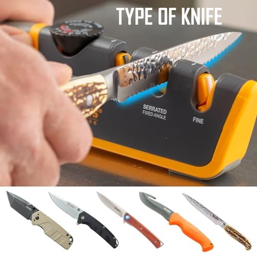 Smiths Adjustable Manual Knife Sharpener Gray/Yellow S-50264