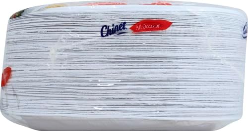 Chinet Classic White, Round All Occasion Fiber Plates, 8.75 Inch, 72 Count