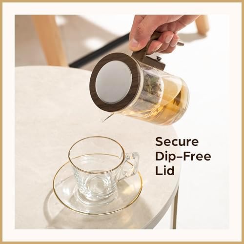 Magic Teapot with Infuser - Loose Leaf Tea Steeper - 34 oz