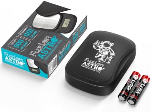 Fuzion Digital Pocket Gram Scale 500g x 0.01g, Mini Jewelry Scale ASTRO-500
