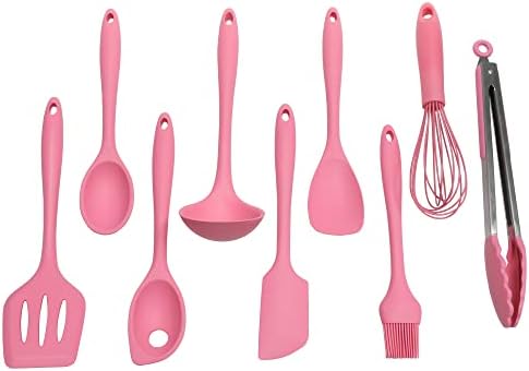 Chef Craft Premium Silicone Wire Cooking Whisk, 10.5 inch, Pink (Pack of 2)