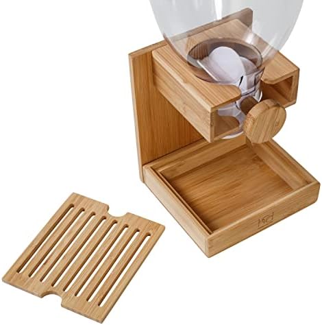 Honey Can Do Bamboo Cereal Dispenser, Natural KCH-09385 Natural, 17.5 oz (Pack of 3)