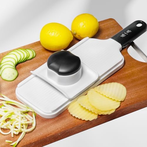 3‑In‑1 Handheld Mandoline Slicer, Stainless Steel Sharp Blades