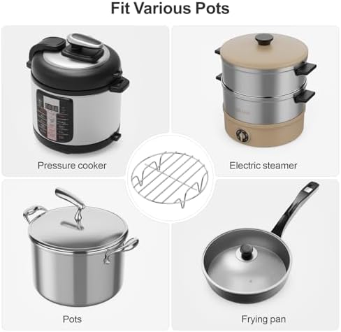 GSlife Trivet for Instant Pot Steamer Rack - 3/6 Qt Cooking Stand 1 Pack
